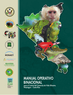 Manual Operativo Binacional para el Control del Comercio de Vida