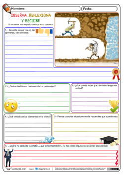 observa, reflexiona y escribe