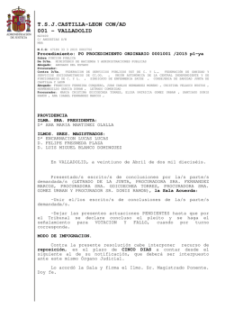 Visto para sentencia OPE Enfermer&iacute;a