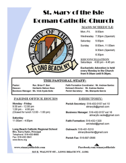 bulletin - St. Mary of the Isle