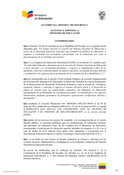 ACUERDO Nro. MINEDUC-ME-2015-00143