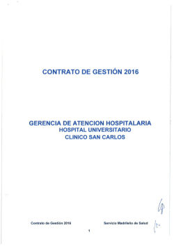 Acceda al contrato de gesti&oacute;n del Hospital Cl&iacute;nico San Carlos