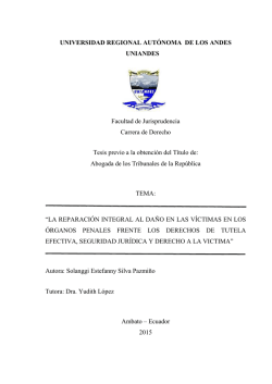 UNIVERSIDAD REGIONAL AUT&Oacute;NOMA DE LOS ANDES