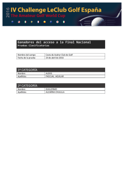 listado ganadores LeClub - The Amateur Golf World Cup