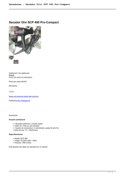 Secadores : Secador Olvi SCP 490 Pro