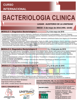 Curso de Bacteriolog&iacute;a Cl&iacute;nica SCZ - IBCS Instituto Bolivianos de