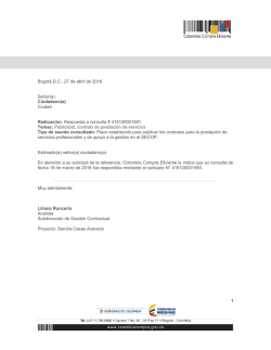 Respuesta a consulta No. 416120001581