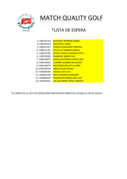match quality golf - Club de Golf Escorpi&oacute;n