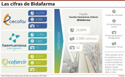 Gr&aacute;fico Las cifras de Bidafarma