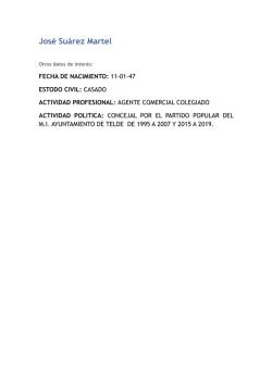 Jos&eacute; Su&aacute;rez Martel - Ayuntamiento de Telde
