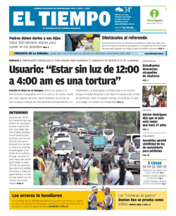 Usuario: &ldquo;Estar sin luz de 12:00 a 4:00 am es una tortura&rdquo;