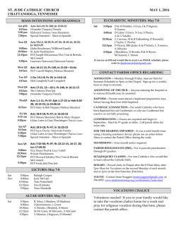 st. jude catholic church may 1, 2016 chattanooga, tennessee