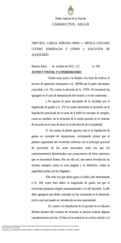 Fallo completo. - Nuevo C&oacute;digo Civil y Comercial