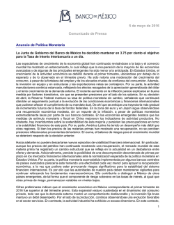 El objetivo para la Tasa de Inter&eacute;s Interbancaria