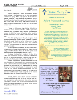 May 1, 2016 - St. Leo the Great Catholic Church | Fairfax, Virginia