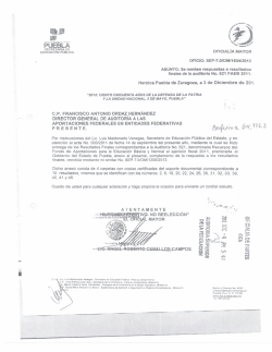 puebla - Auditor&iacute;a Superior de la Federaci&oacute;n