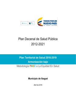 plan territorial de salud 2016