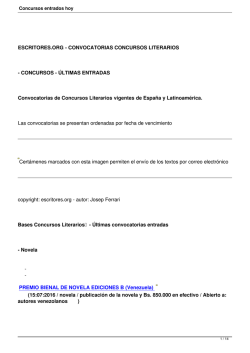 Concursos entrados hoy