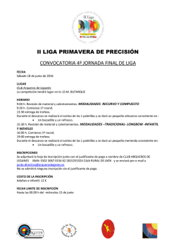 II LIGA PRIMAVERA DE PRECISI&Oacute;N, Legan&eacute;s, 18 de junio.