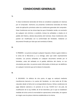 condiciones generales - Universal PrinterSystems