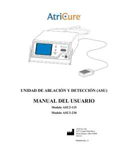 UNIDAD DE ABLACI&Oacute;N Y DETECCI&Oacute;N (ASU)