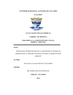 facultad de ciencias m&eacute;dicas carrera de medicina tesis previa a la o