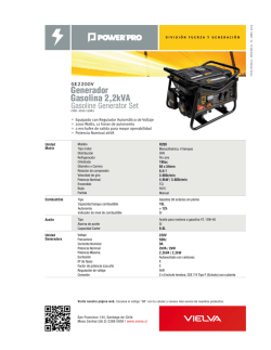 Ficha tecnica GE2200V