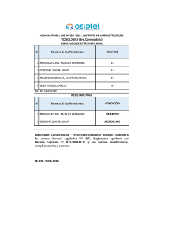 Resultado de la Entrevista Final