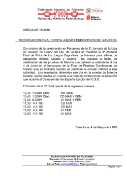 Plantilla para hoja de resultados para los Juegos deportivos de