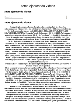 zetas ejecutando videos