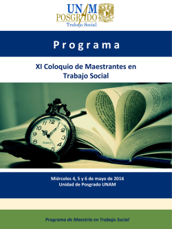 P r o g r a m a - Escuela Nacional de Trabajo Social