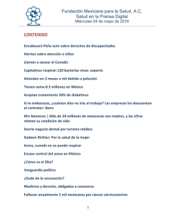 Fundaci&oacute;n Mexicana para la Salud, A.C. Salud en la Prensa Digital