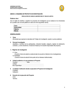 ESQUEMA DE PROYECTO DE INVESTIGACI&Oacute;N