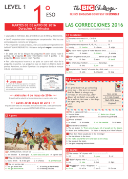 level 1 - The Big Challenge