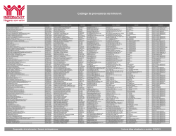 Cat&aacute;logo de proveedores del Infonavit