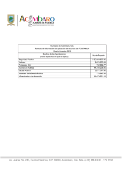 Municipio de Ac&aacute;mbaro, Gto. Formato de informaci&oacute;n de aplicaci&oacute;n