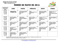 MEN&curren;S DE MAYO DE 2016 MEN&curren;S DE MAYO DE 2016