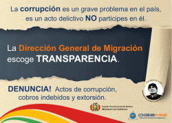 escoge TRANSPARENCIA. - Direcci&oacute;n General de Migraci&oacute;n