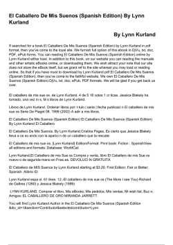 El Caballero De Mis Suenos (Spanish Edition) By Lynn Kurland