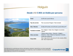 Holgu&iacute;n - Copa Airlines