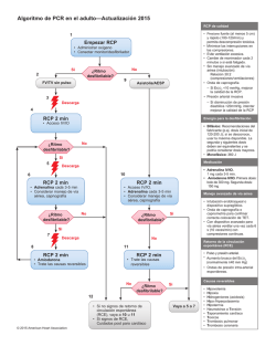 Algoritmo de PCR en el adulto&mdash;Actualizaci&oacute;n 2015