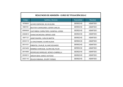 lista de admitidos - facultad.pucp.edu.pe