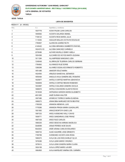 Listas_Tarija - Universidad Aut&oacute;noma Juan Misael Saracho