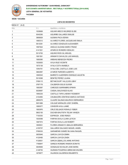 Listas_Yacuiba - Universidad Aut&oacute;noma Juan Misael Saracho