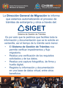 siget - Direcci&oacute;n General de Migraci&oacute;n