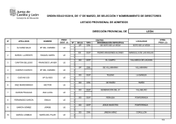 admitidos provisionales