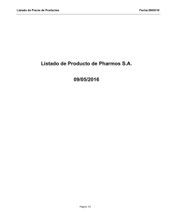 Listado de Productos