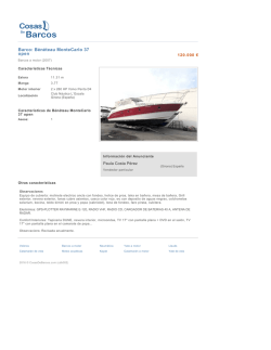 Barco: B&eacute;n&eacute;teau MonteCarlo 37 open