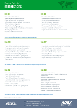 agronegocios - Instituto ADEX