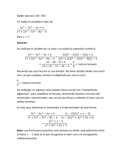 Baldor ejercicio 139 - #23 23. Hallar el verdadero valor de: Para